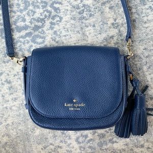 Kate Spade Blue Leather Crossbody Purse